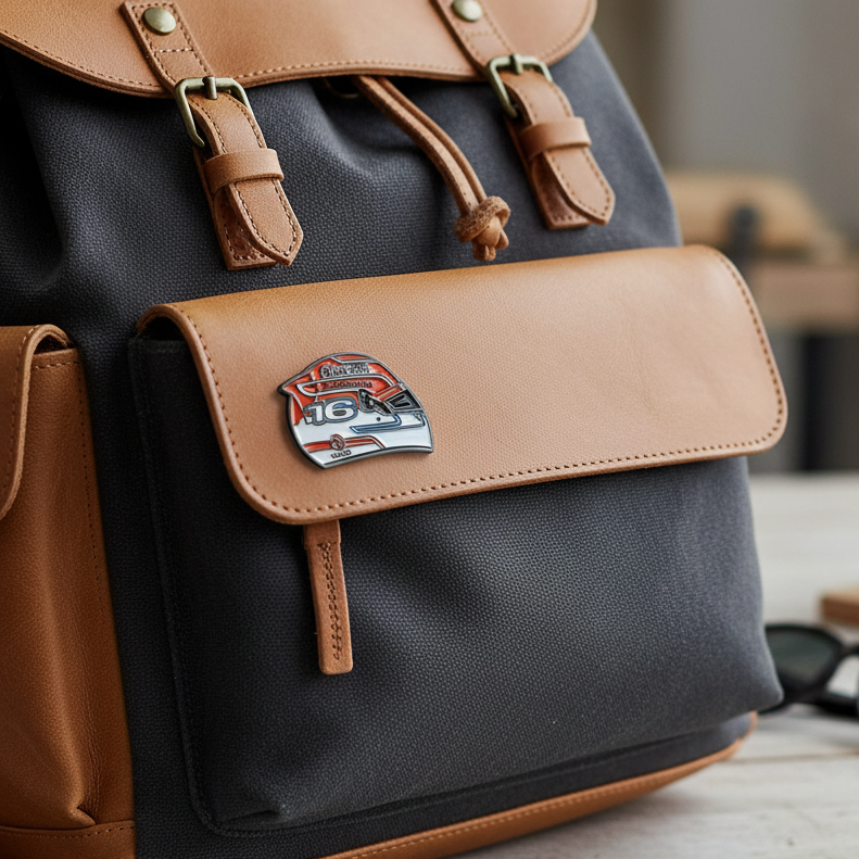 Pin on bag