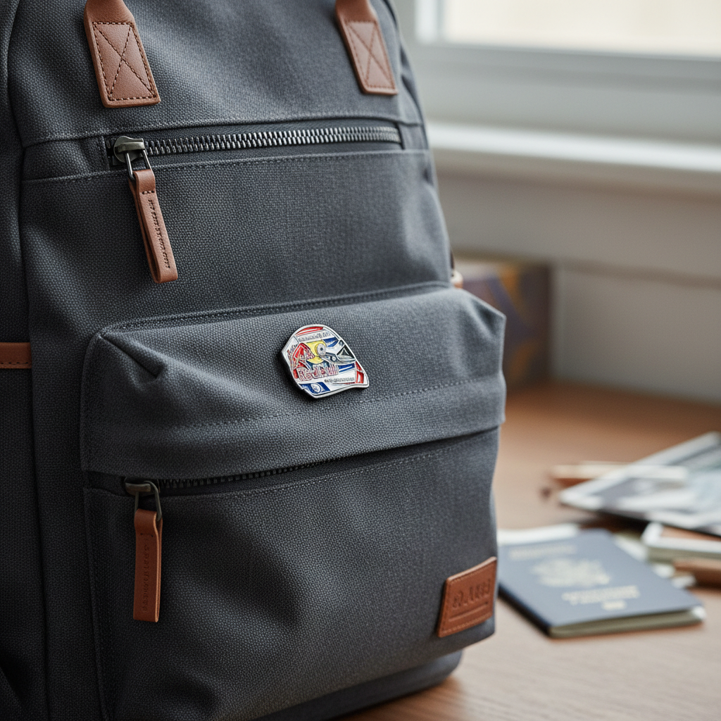 Pin on bag